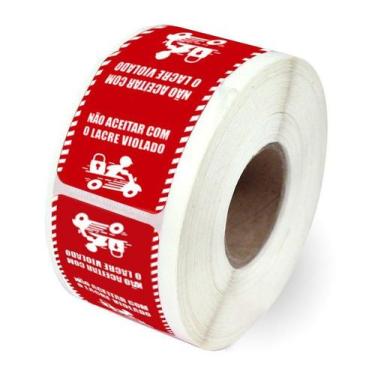 Imagem de Etiqueta Adesivo Lacre de Segurança Delivery Ifood 68x40mm  - Etiqueta