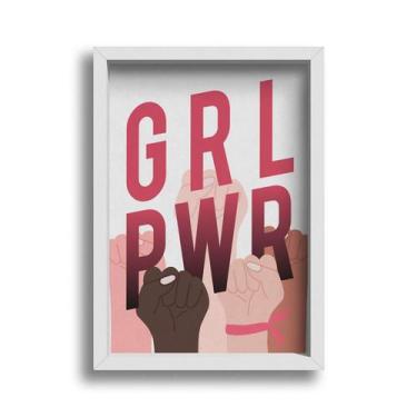 Imagem de Quadro Decorativo Girl Power Mulheres Unidas Força A3 42x30 - Deliquad