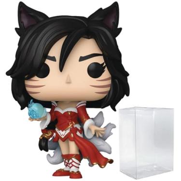 Imagem de POP Jogos: League of Legends - Boneco de vinil Ahri Funko (incluído com caixa protetora compatível), multicolorido, 9,5 cm