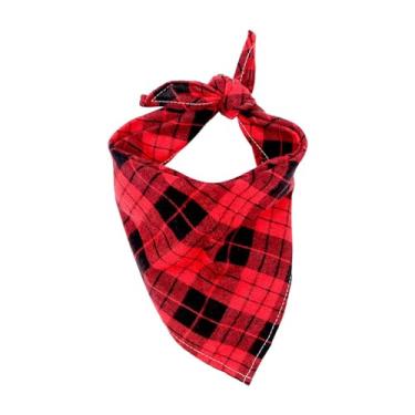 Imagem de Gralara Cão bandana coleira de gato foto adereços férias cão triângulo cachecol pet cachecol traje para suprimentos presentes festivais feriado, vermelho