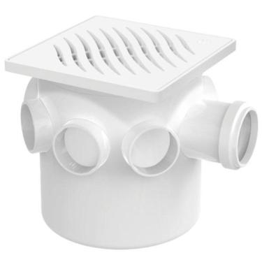 Imagem de Caixa Sifonada Tigre 150X150X50Mm Com Grelha E Porta Grelha