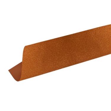 Imagem de Placa Eva Com Brilho 40cmx60cm Laranja Pct/5 Folhas Leoarte