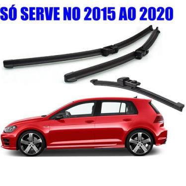 Imagem de kit 3 Palheta Limpador Parabrisa VW Golf 2015 2016 2017 2018 2019 2020