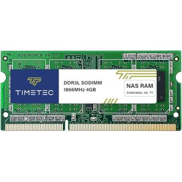 Imagem de Timetec Substituição DDR3-1866L 4GB para Synology D3NS1866L-4G Non-ECC Unbuffered SODIMM DDR3L 1866Mhz PC3L-14900 1.35V RAM de memória (compatível com DS620slim, DS218+, DS718+, DS918+, DS418play)