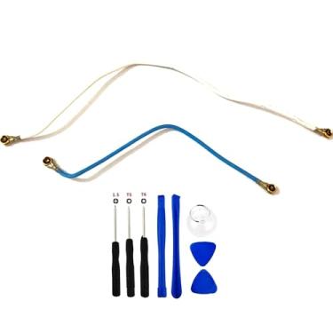 Imagem de 2 peças/conjunto de antena de sinal cabo flexível peça de reparo para Samsung Galaxy S9+ G965 versão americana, com kit de ferramentas