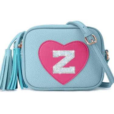 Imagem de OYLOLA Presentes de aniversário para meninas de 3, 4, 5, 6, 7 e 8 anos, presentes de Páscoa para crianças pequenas, meninas, bolsas, presente para meninas, Azul