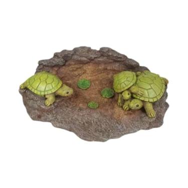 Imagem de Bothyi Calha de dowterspout tartaruga bloqueio de animais esculturas de animais estatuetas de jardim de jardim para casa de drenagem de água da chuva, Pedras