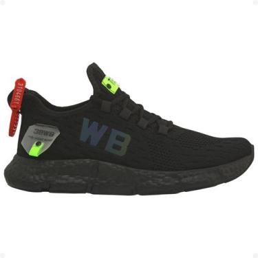 Imagem de Tenis West Boot Knit Original Confortavel Meia, Preto, Preto, 38