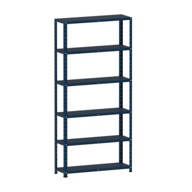Imagem de Estante de aço 175x92x40 6 prat. c/ reforço pandin - azul del rey