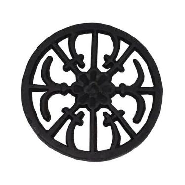 Imagem de Rosácea Decoração Ferro Fundido Margarida Grade Portão 22cm - UNICLÁUD