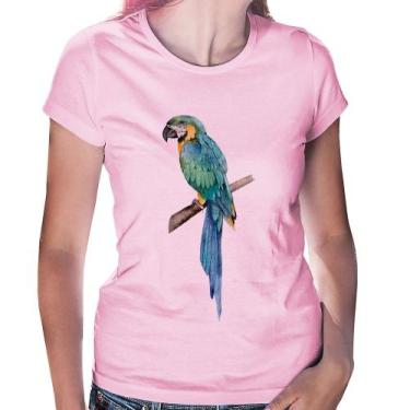 Imagem de Baby Look Arara Azul - Foca na Moda, Rosa bebê, GGG