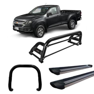 Imagem de Kit Quebra Mato Santo Antônio H2 Estribo Personalizado S10 12/20 C/Sim