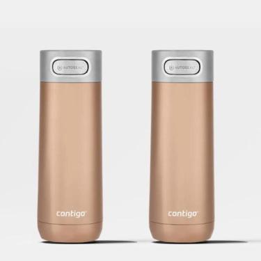 Imagem de Kit com 2 Copos Térmicos Luxe AUTOSEAL Chardonnay Contigo  473ml, Únic