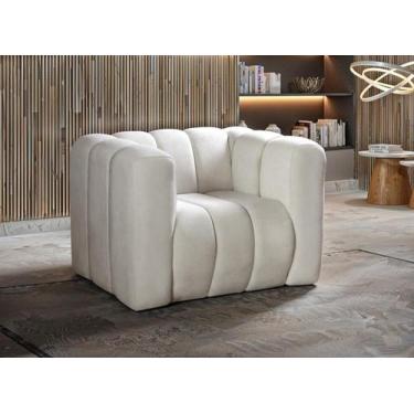 Imagem de Poltrona Decorativa Mona Sala de Estar Moderna Retrô - Bella Decor, Bo