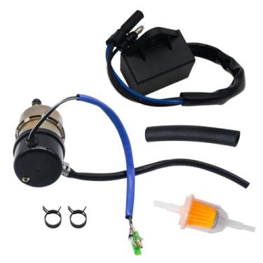 Imagem de Partman Bomba de combustível elétrica 12v 49040-1055 adequada para Kawasaki Mule 1000 2500 2510 2520 3000 3010 3020 com relé de corte da bomba de combustível 27034-1053