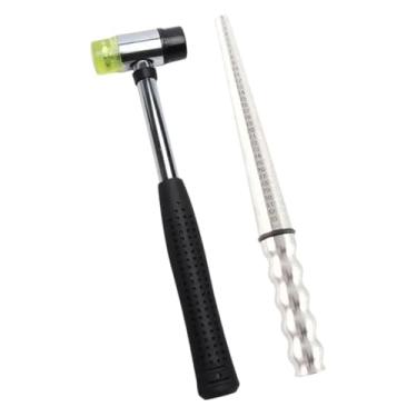 Imagem de rockible ANEL SIZER MANDREL DIMENTO de MEDIMENTO de SIZER MEDELANTE DIY DIY MEDELANTE DO FIE, com Martelo de Borracha