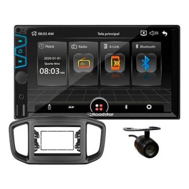 Imagem de Kit multimidia MP5 roadstar 7 pol com moldura fiat strada 2021 A 2023 fiorino 2022