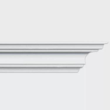 Imagem de Roda Teto de Poliestireno 6cm x 60mm x 2,00m Metro Linear K60 HomEstar - caixa com 6 m - Branco