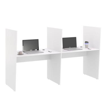 Imagem de Mesa De Atendimento 2 Lugar Roma Branco