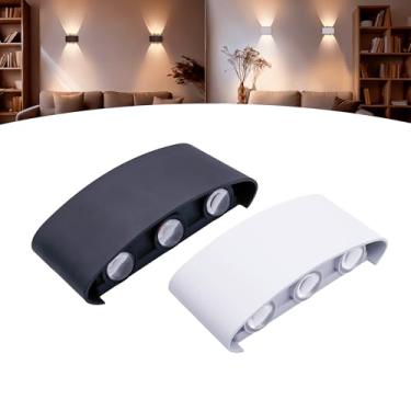 Imagem de Arandela Meia Lua Led 6w 6 Fachos Ip66 Bivolt 3000k (Branco)