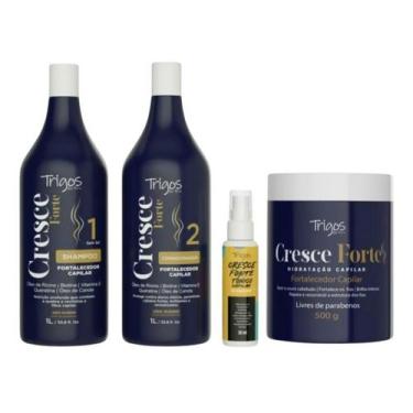 Imagem de Kit Cresce Forte Trigos  Fortalecimento e Crescimento Capilar  Shampoo
