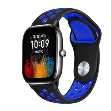 Imagem de Pulseira Furadinha Sport Amazfit Gts 4 Mini + Película 3d - TechKing, 