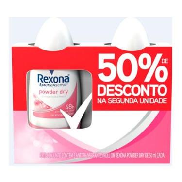 Imagem de Kit Desodorante Roll On Rexona Power 50ml 2 Unidades