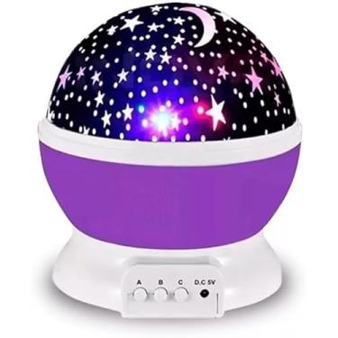 Imagem de Luminária Projetor Estrelas 360º Galáxia-Abajur Star Master LED Para Quarto e Decoração - YODHE (ROXO)