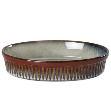 Imagem de Travessa oval Mist em ceramica 1,4L P28,3xL19xA6cm verde