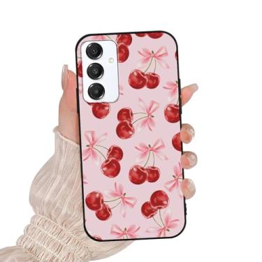 Imagem de Zrutru Capa de telefone cereja vermelha para Samsung Galaxy A16 5G capa de padrão engraçado à prova de choque capa protetora de telefone para meninas mulheres meninos homens, para Samsung A16 6,7