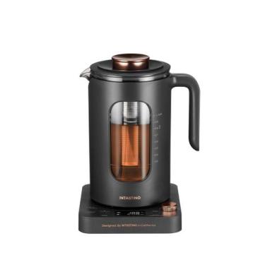 Imagem de Chaleira Elétrica de Vidro INTASTING 1L com Infusor - Cinza Escuro