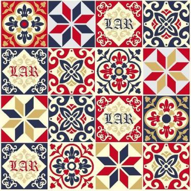 Imagem de Adesivo De Azulejo Hidráulico Lar - Inove Papéis de Parede