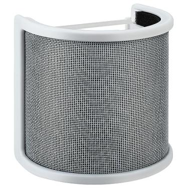 Imagem de SPEATLE Filtro de microfone branco para microfone compatível com HyperX QuadCast S Branco