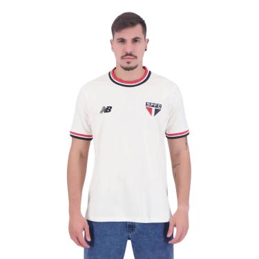 Imagem de Camiseta Masculina NB Retrô SPFC, Off White, 2GG