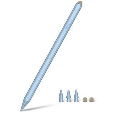 Imagem de Lápis para iPad 9ª e 10ª geração (ponta dupla), caneta Stylus de carga rápida de 15 minutos para iPad com rejeição de palma, sensibilidade de inclinação, caneta para iPad Pro 11/13/M4, 12,9 3-6, iPad