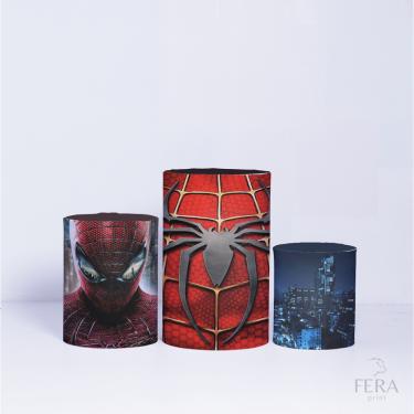 Imagem de Trio de Capa Cilindro para Festa Infantil Veste Fácil C/elástico Vingadores