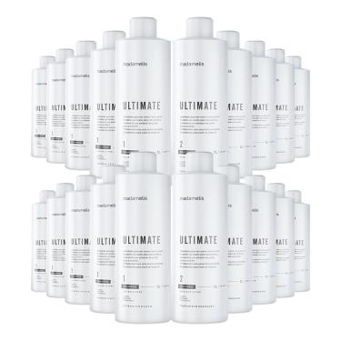 Imagem de Kit 10 Escovas Progressivas Madame Lis Ultimate + Shampoo Limpeza Profunda 1 Litro