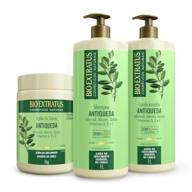 Imagem de Kit Bio Extratus Antiqueda Jaborandi (1L/Kg) Shampoo, Condicionador e Banho de Creme