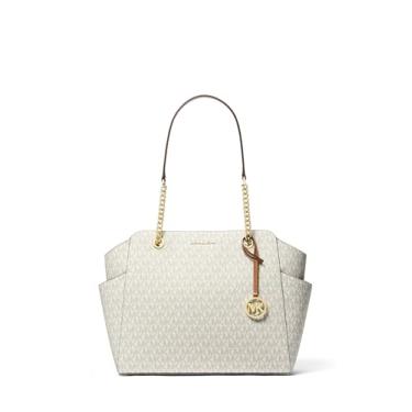 Imagem de Michael Kors Jacquelyn Bolsa de corrente média, baunilha/bolota, Baunilha/Bolota