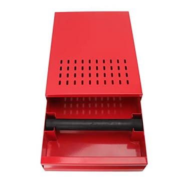Imagem de Café Knock Box Gaveta Aço Inoxidável Resíduo De Café Espessado Caixa Em Pó para Loja Doméstica Durável À Prova De Ferrugem Fácil Limpo Removível Gaveta Tipo Dissipação De Calor (Vermelho)
