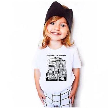 Imagem de Camiseta camisa infantil Joelho de porco, rock nacional anos 70 - LADO