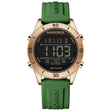 Imagem de Relógio Feminino Esportivo Tela Lcd Digital Pulseira Silicone Impermeavel 3atm Verde