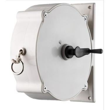 Imagem de Varal 30 ou 15 Metros Corda Recolhível Retrátil Parede Apartamento Casa Branco Preto Pregador Roupa(BRANCO 15mts,SEM PRENDEDORES)