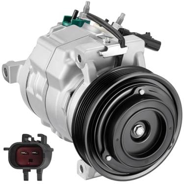 Imagem de BDFHYK Compressor A/C de ar condicionado com embreagem compatível com Jeep Grand Cherokee 2011-2021 e Dodge Charger 2011-2013, Durango 2011-2015, Challenger, compatível com Chrysler 300