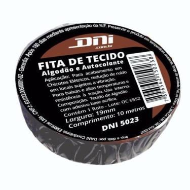 Imagem de Fita de tecido autocolante preta - rolo 10 metros - DNI