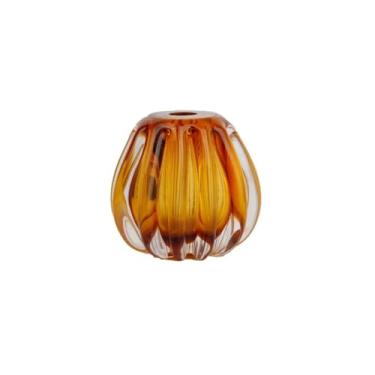 Imagem de CACHEPOT DECOR MURANO 14X11X13 CM AMBAR