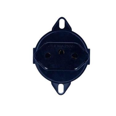 Imagem de Tomada 10A Preta Linha Condulete Tramontina - Modelo 21714