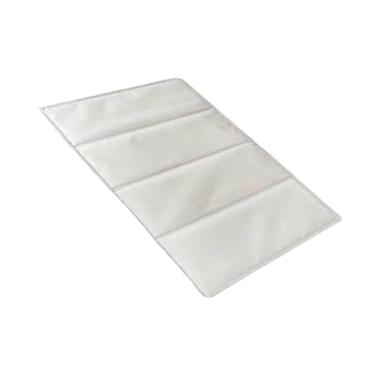 Imagem de menolana Almofada para assento de acampamento, assento para áreas externas, grosso, leve, dobrável, multifuncional, almofada para assento, para, White L