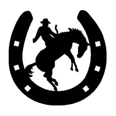 Imagem de Adesivo carro moto sertanejo country cowboy rodeio (Preto)