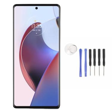 Imagem de Substituição de Tela para a Borda do Moto 30 Ultra, 6,67in LCD Visor LCD Tela Curvada Montagem de Toque 3D Substituição de Montagem do Digitalizador Com Diodo Emissor de Luz